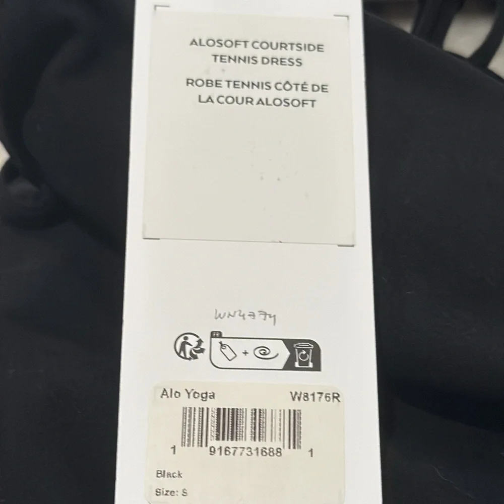 ALO Alosoft Courtside Tennis Dress - Black size Small NWT - Picture 3 of 6
